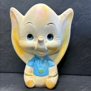 Vtg Adorable Elephant rubber squeaky toy